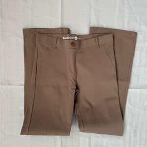 Betabrand Women's Brown Boot Cut Pants
